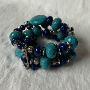 2for$8 Tri-strand stretch bracelet, never worn